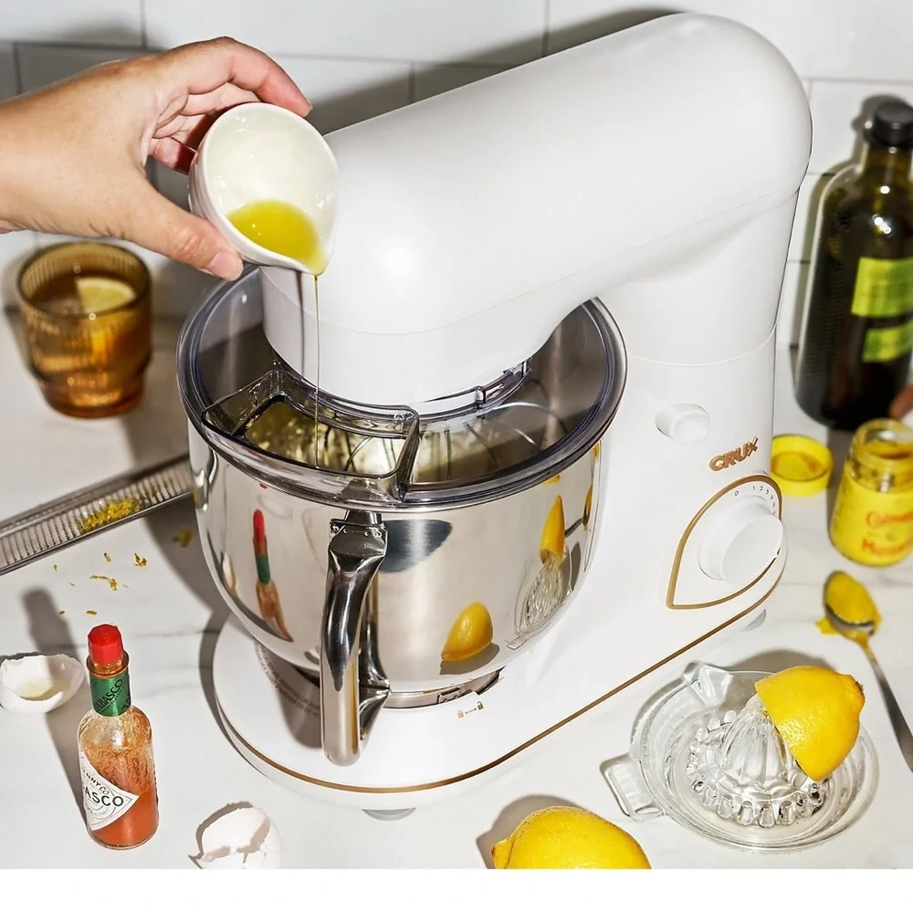 CRUX® 5.3 Qt. Stand Mixer in Matte White